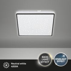 BRILONER BRILONER LED stropné svietidlo, 27 cm, 15 W, 1800 lm, čierna BRILO 3748-415