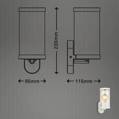 BRILONER BRILONER Vonkajšie svietidlo, biele, 1x E27 / max. 12W IP44 BRILO 3600-016