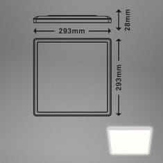BRILONER BRILONER Slim svietidlo LED panel, 29,3 cm, 2400 lm, 18 W, biele BRILO 7156-416