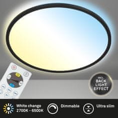 BRILONER BRILONER Slim CCT svietidlo LED panel, priemer. 42 cm, 22 W, čierna BRILO 7080-015