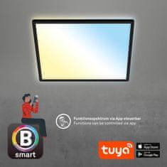 BRILONER BRILONER CCT svietidlo LED panel, 42 cm, 22 W, 3000 lm, čierna BRILO 7060-015