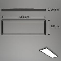 BRILONER BRILONER Ultraplochý LED panel s priamym a nepriamym osvetlením, 29,3 cm, LED, 22 W, 3000 lm, čierna BRILO 7402-415
