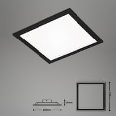 BRILONER BRILONER Slim svietidlo LED panel, 29,5 cm, 12W, čierna BRILO 7191-015