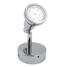 BRILONER BRILONER LED bodové svietidlo pr. 8 cm 1xGU10 4,8 W 400lm chróm BRI 2992-018