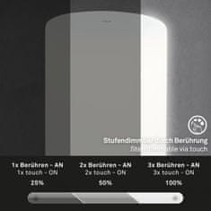 BRILONER BRILONER LED batériové stolné svietidlo, pr.12,5 cm, LED modul, 3W, 350 lm, čierna IP44 BRILO 7448-014