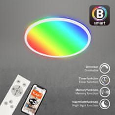 BRILONER BRILONER B smart RGB/W-svietidlo LED panel, priemer. 42 cm, 22 W, 2700 lm, biele BRILO 7494-016