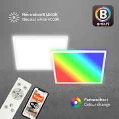 BRILONER BRILONER B smart RGB/W-svietidlo LED panel, 42 cm, 22 W, 2700 lm, biele BRILO 7491-016