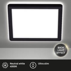 BRILONER BRILONER Slim svietidlo LED panel, 19 cm, 12 W, čierna BRILO 7153-415