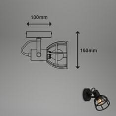 BRILONER BRILONER Bodové svietidlo pr. 11 cm 1x E14 25W čierna BRILO 2669-015