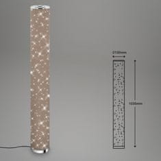 BRILONER BRILONER LED stojacie svietidlo pr. 13 cm 12W 1100lm taupe BRILO 1388-011