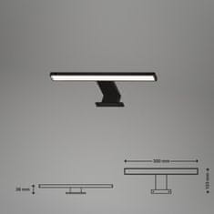 BRILONER BRILONER LED svietidlo k zrkadlu 30 cm 5W 500lm čierna BRI 2104-015