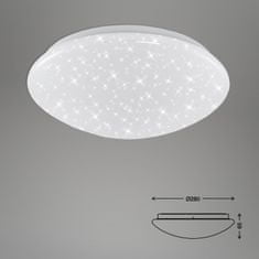 BRILONER BRILONER LED stropné svietidlo hviezdne nebo, priemer. 28 cm, 12 W, biele BRI 3360-016