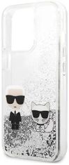 Karl Lagerfeld Kryt KLHCP13XGKCS Iphone 13 Pro Max 6,7" silver hardcase Liquid Glitter Karl&Choupette (KLHCP13XGKCS)