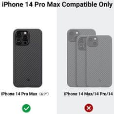 Pitaka Kryt MagEZ 3 1500D case, black/grey - iPhone 14 Pro Max (KI1401PM)