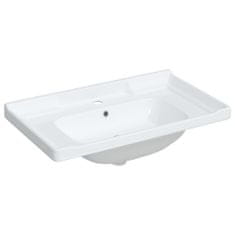 Petromila vidaXL Kúpeľňové umývadlo biele 81x48x23 cm obdĺžnikové keramické