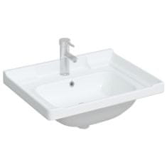 Petromila vidaXL Kúpeľňové umývadlo biele 61x48x23 cm obdĺžnikové keramické