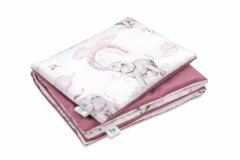 Inny Súprava prikrývky 55x75 a plochého vankúša 25x35 Eledreams Pink so zamatom - KP-Z2-ELDP-VOR