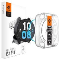 Spigen Ochranné Tvrdené Sklo Glas.Tr ”Ez-Fit” 2-Pack Samsung Galaxy Watch 6 (40 Mm) Clear