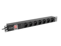 shumee Lanberg PDU-07E-0200-BK napájecí lišta (16 A; 2m; černá)