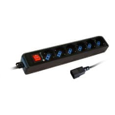 shumee TECHLY POWER STRIP S KABELEM K UPS - 6 ZÁSUVEK