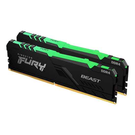 shumee Kingston 32GB 3600MHz DDR4 CL18 DIMM (sada 2) FURY Beast RGB KF436C18BBAK2/32