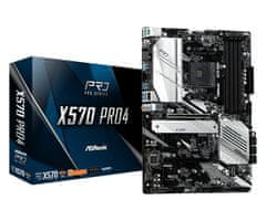 shumee Základní deska Asrock X570 Pro4 90-MXBAT0-A0UAYZ (AM4; 4x DDR4 DIMM; ATX; CrossFireX)