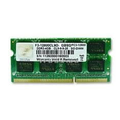 shumee G.SKILL SO-DIMM DDR3 4GB 1600MHZ CL9 1,5V F3-12800CL9S-4GBSQ