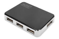 shumee Hub DIGITUS DA-70220 (4x USB 2.0; černý)