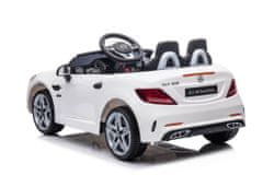 Lean-toys Autobatérie Mercedes SLC 300 White