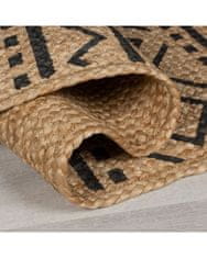 Flair Behúň Printed Jute Luis Natural/Black 60x230