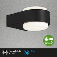 BRILONER BRILONER LED vonkajšie svietidlo 14,4 cm 6,5 W 650lm čierna BRILO 3035-015