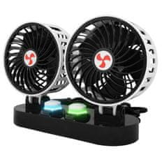 LTC Ventilátor do auta 12V 2x12cm s reguláciou LTC LXWTS4