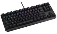 Endorfy herná klávesnica Thock TKL Kailh BR RGB /USB/ brown sw. / drôtová / mechanická / CZ/SK layout / čierna RGB