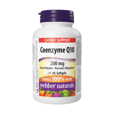 Webber Naturals Koenzým Q10 200mg BONUS