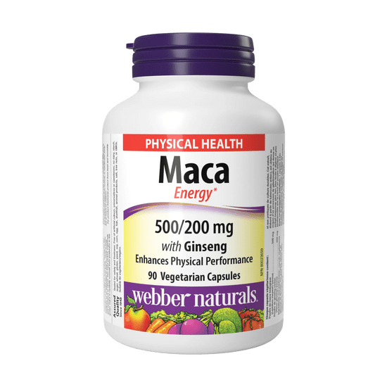 Webber Naturals Maca a Ženšen 500/200mg