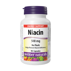 Webber Naturals Niacín 500mg (Vitamín B3)