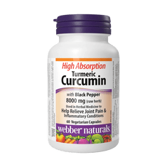 Webber Naturals Kurkumín s čiernym korením 400mg (surová bylina) 5mg