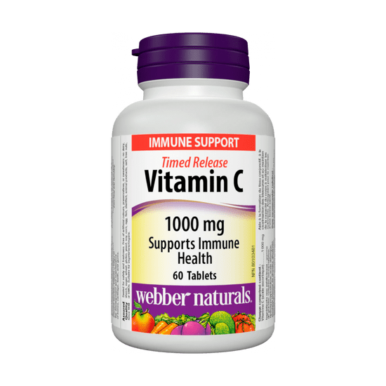 Webber Naturals Vitamín C 1000 mg (časovaný) 60 tbl