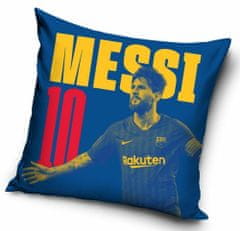 FAN SHOP SLOVAKIA Vankúšik FC Barcelona, Messi, modrý, 40x40