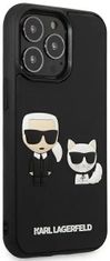 Karl Lagerfeld Kryt KLHCP13L3DRKCK iPhone 13 Pro / 13 6,1" black hardcase Karl&Choupette Ikonik 3D (KLHCP13L3DRKCK)