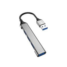 DUDAO A16B HUB adaptér USB - 4x USB, čierny