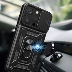 MG Hybrid Armor Camshield kryt na iPhone 15 Pro, ružový