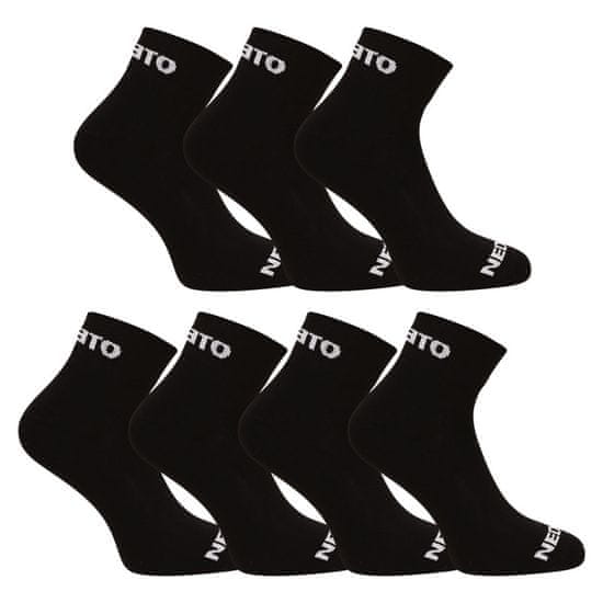 Nedeto 7PACK ponožky členkové čierne (7NDTPK001-brand)