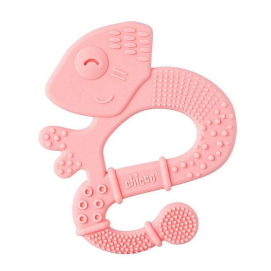 Chicco Hryzátko silikónové Super Soft Chameleon ružový 2m+