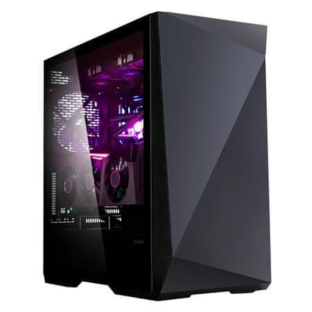 Zalman case miditower Z9 ICEBERG BLACK, bez zdroja, ATX, 2x 140mm ventilátor, temperované sklo, 2x USB 3.0, 2x USB 2.0, 1x USB-C, čierna