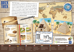 Trefl BRICK TRICK Travel: Pyramída M 260 dielov