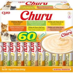 Inaba Churu cat snack kura mix multipack 60x 14g