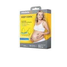 Medela Podprsenka tehotenská a dojčiaca Keep Cool, biela S