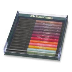 Faber-Castell Popisovače Pitt Artist Pen Brush 267422 12 ks, jesenné farby