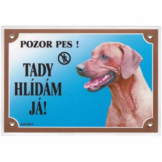 DAFIKO Ceduľka RIDGEBACK